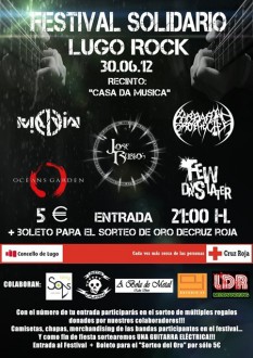 cartel festival solidario lugo rock | Guitar Calavera