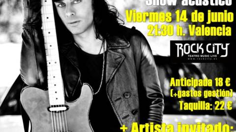 Cartel del concierto de Richie Kotzen + Jorge Salán en Valencia