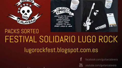 Guitar Calavera colabora un año más con el Festival Solidario Lugo Rock