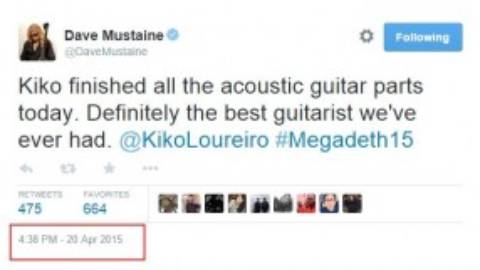 Dave Mustaine: «Nuestra música vuelve a ser agresiva»