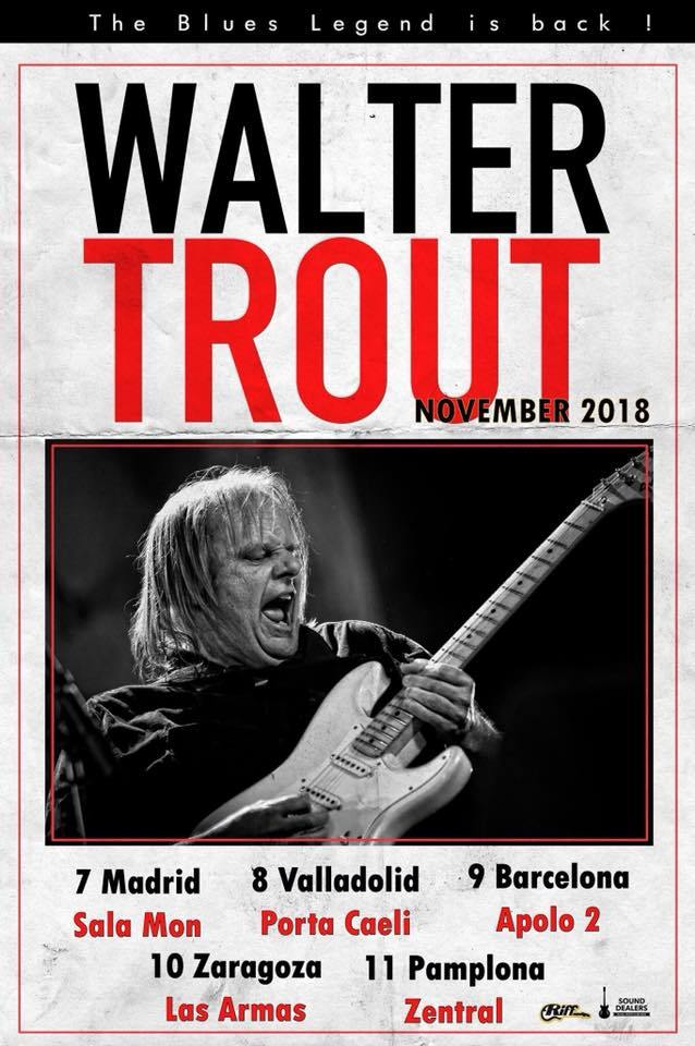 conciertos Walter Trout Epaña 2018