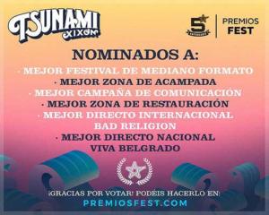 Nominaciones Tsunami Xixón