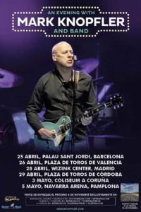 cartel conciertos mark knopfler España 2019