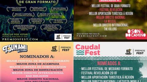 El Resurrection Fest, O Son Do Camiño, Tsunami Xixón y Caudal Fest suman 26 nominaciones a los Premios Fest