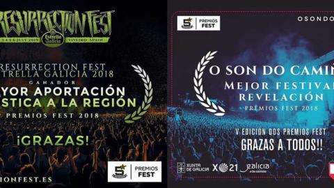 O Son do Camiño y Resurrection Fest triunfan en los Premios Fest
