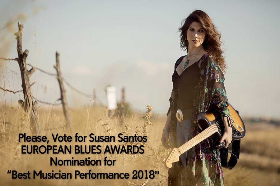 Susan Santos nominada en los European Blues Awards
