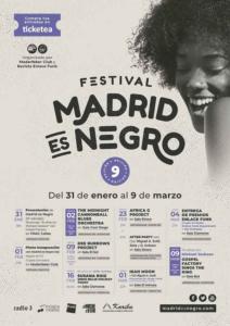 cartel festival Madrid es Negro 2019