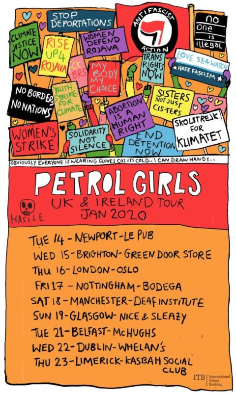Petrol Girls anuncia nueva gira en Enero de 2020