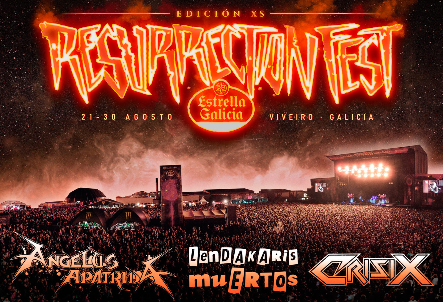 Cartel Resurrection Fest Estrella Galicia XS