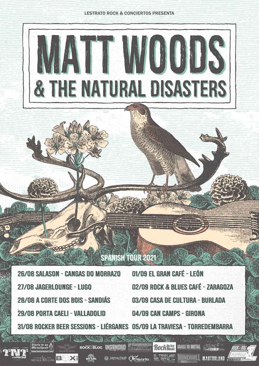 Cartel conciertos de Matt Woods & The Natural Disasters