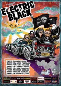 cartel conciertos Electric Black 2022