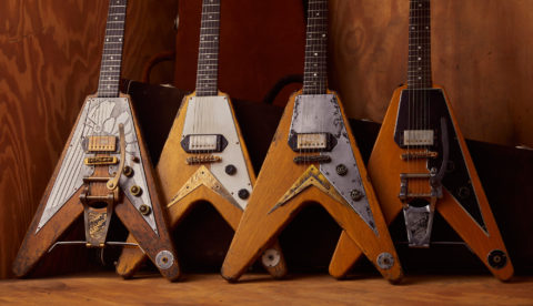 Nuevas guitarras Gibson Master Artisan con la impresionante colección Leo Scala Super ’58 Flying V
