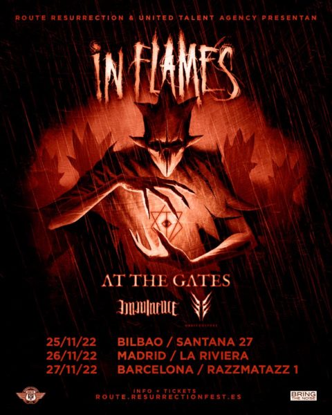 Nueva gira Route Resurrection: In Flames regresan por todo lo alto con At The Gates, Imminence y Orbit Culture