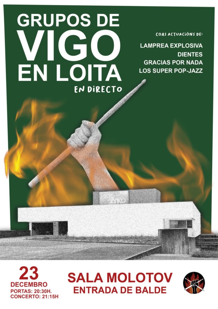 Cartel Grupos de Vigo Molotov | Guitar Calavera
