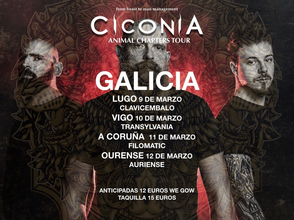 fechas conciertos Ciconia en Galicia 2023 | Guitar Calavera