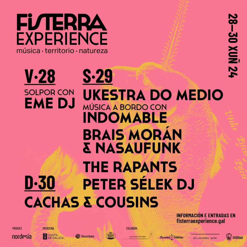 cartel Fisterra Experience 2024 por dias