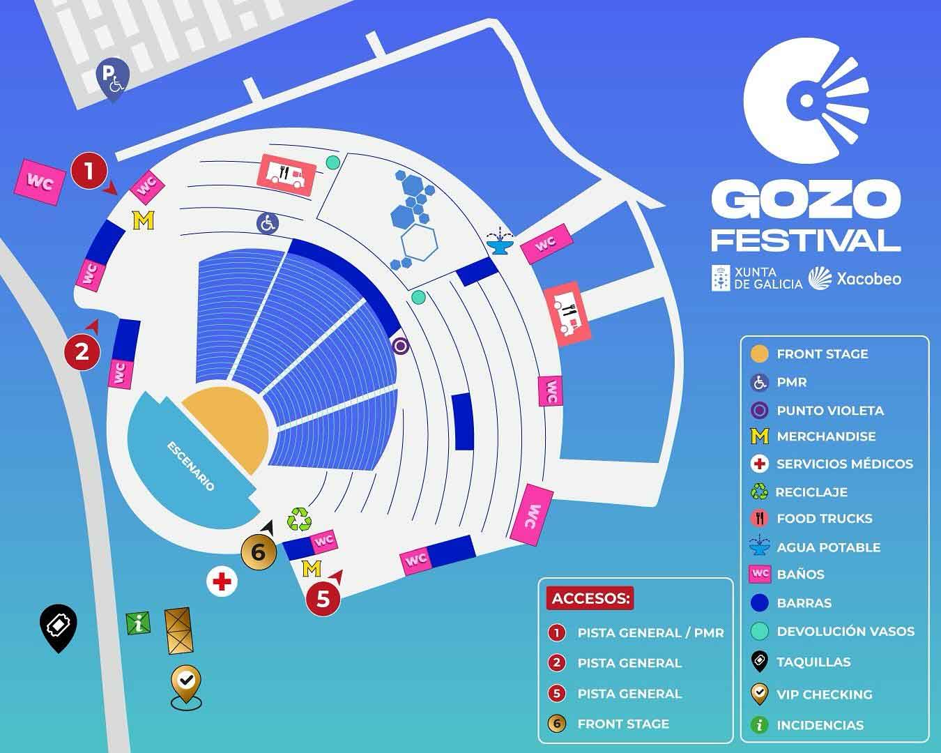 mapa recinto O Gozo Fest