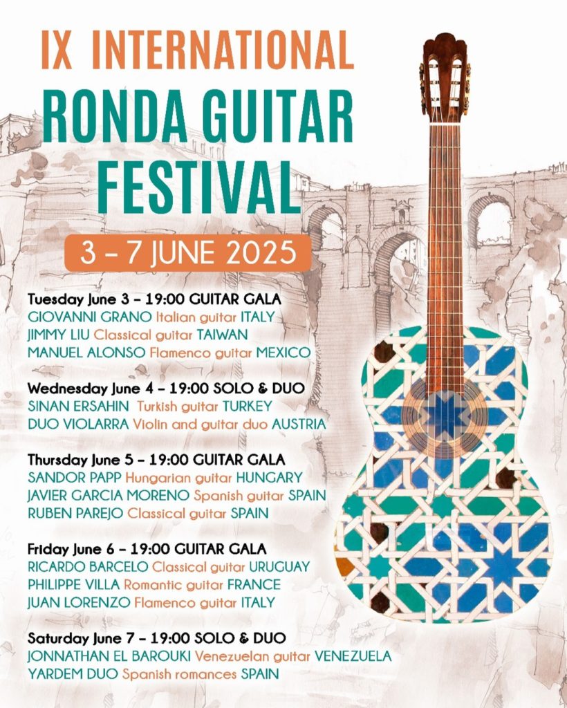 cartel Festival Internacional de Guitarra de Ronda 2025