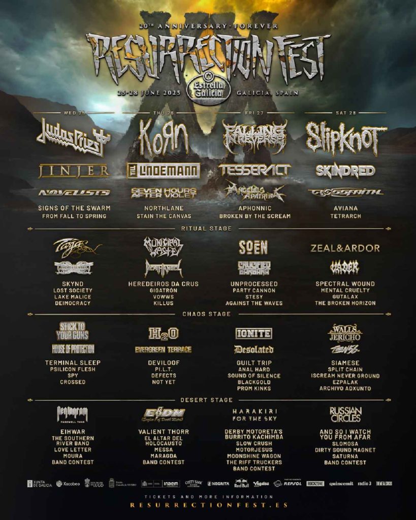 cartel por dias Resurrection Fest 2025